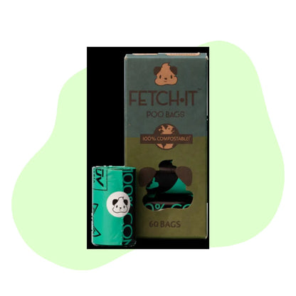 Fetch-It Compostable Poop Bags - size guide - dog poo bag refill | Dicky Bag