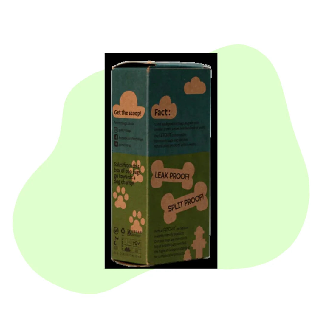 Fetch-It Compostable Poop Bags - detail view - dog poo bag refill | Dicky Bag