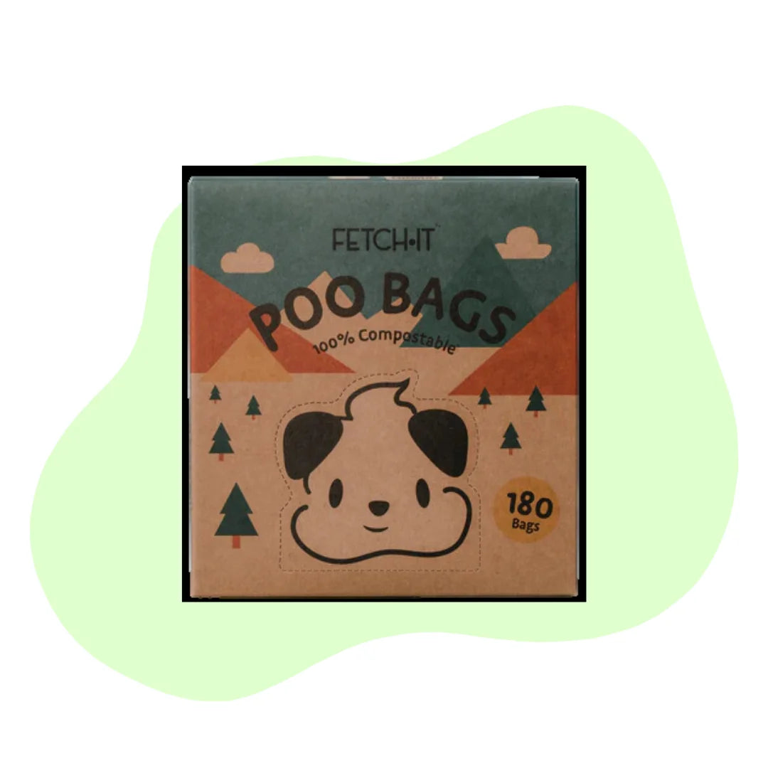 Fetch-It Compostable Poop Bags - close up - dog poo bag refill | Dicky Bag